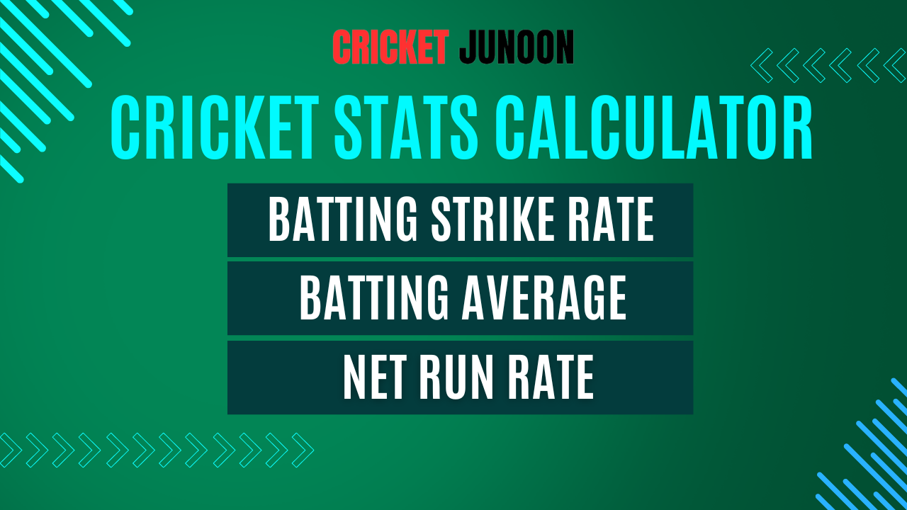CRICKET STATS CALCULATOR